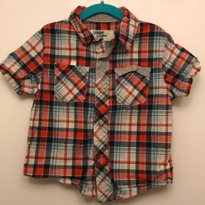 3t Button down Short sleeve shirt by: OSHKOSH